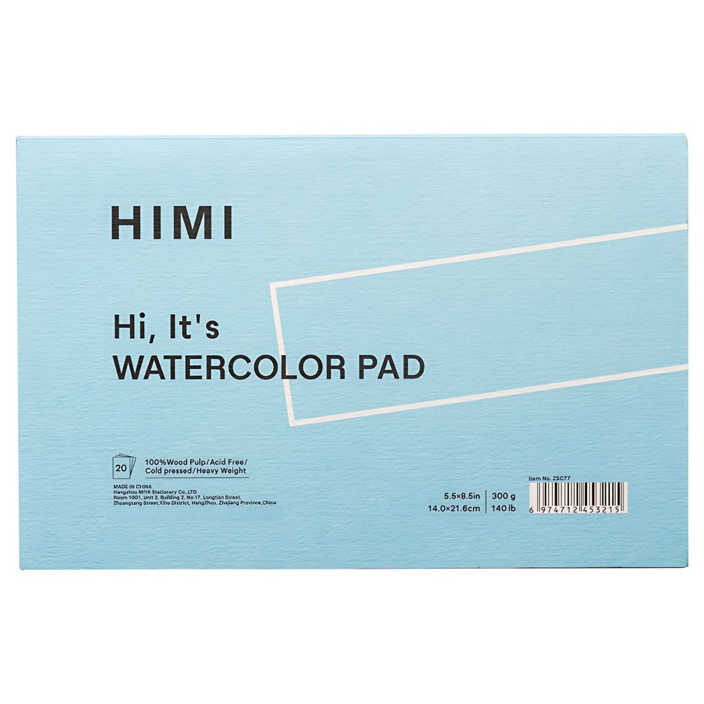 Papel para Acuarela 14x21.6 cm (300g) HIMI