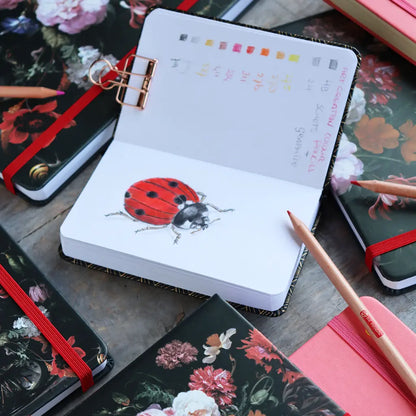 Libretas Art Creation Sketchbook FLORES 140gr 13x21cm 80 Hojas
