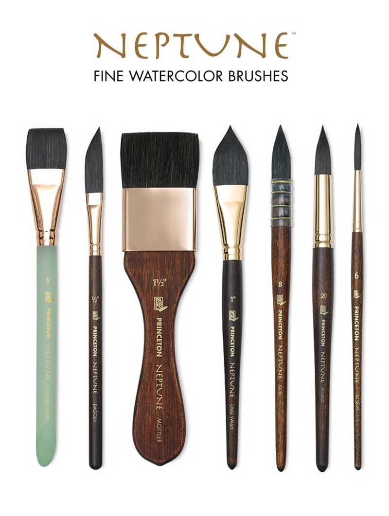 Pincel Acuarela Princeton Neptune - Delineador (Script)