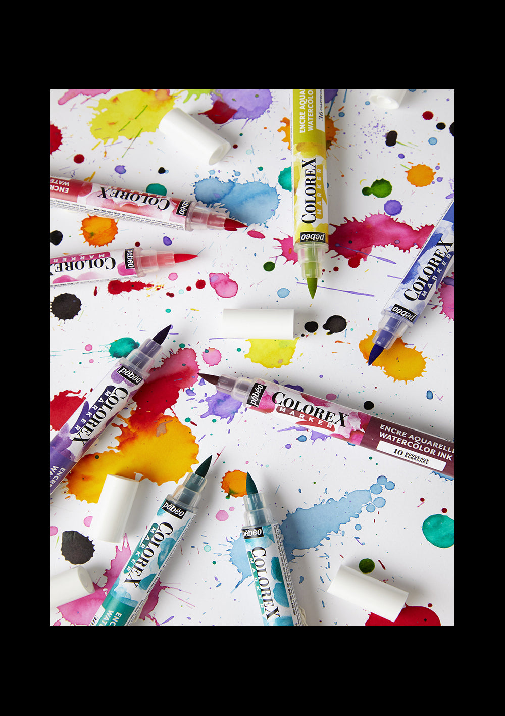 Set Marcadores de Acuarela 6 Colores Pebeo Colorex