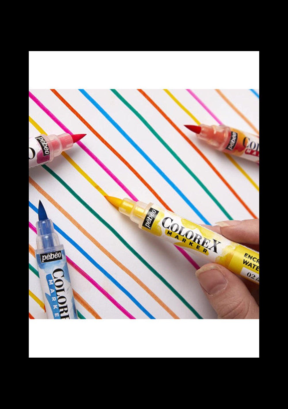 Set Marcadores de Acuarela 6 Colores Pebeo Colorex