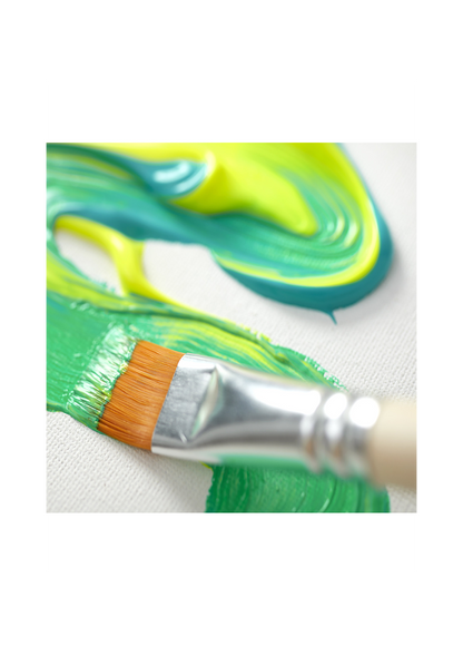 Pinceles Pebeo Acrílico y Óleo Set 8 Pelo Taklon Dorado