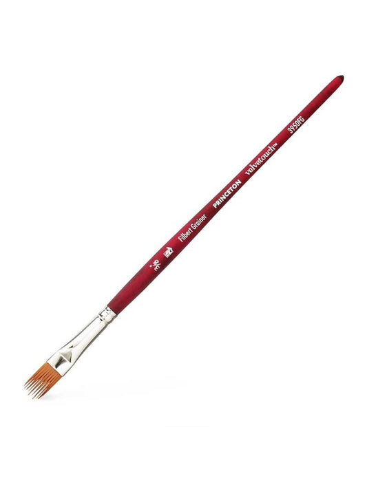 Pincel Técnica Mixta Princeton Velvetouch - Avellanado Puntas N°3/8'' (Filbert Grainer)