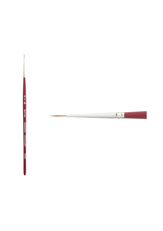 Pincel Técnica Mixta Velvetouch Princeton Sintético - Delineador Corto N°18/0 (Short Liner)