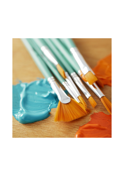 Set de Pinceles Pebeo Acrílico Fluido Set 8 Mixto