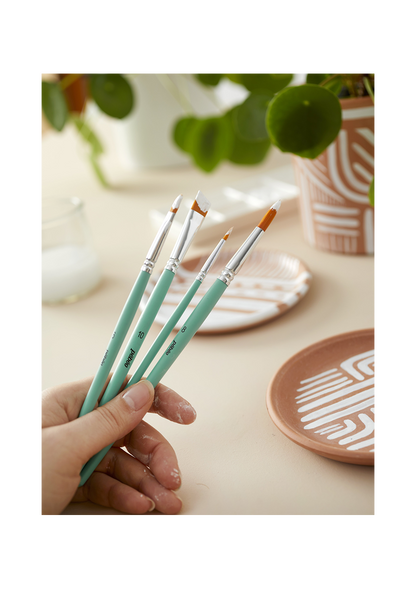 Set de Pinceles Pebeo Acrílico Fluido Set 8 Mixto