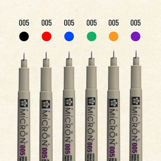 Sakura Pigma Micron - Set 6 Tiralíneas Color Sketch Set 005