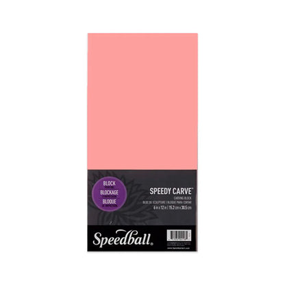 Linoleo para Grabado Speedball Speedy-Carve Rosada (7.5x10cm)