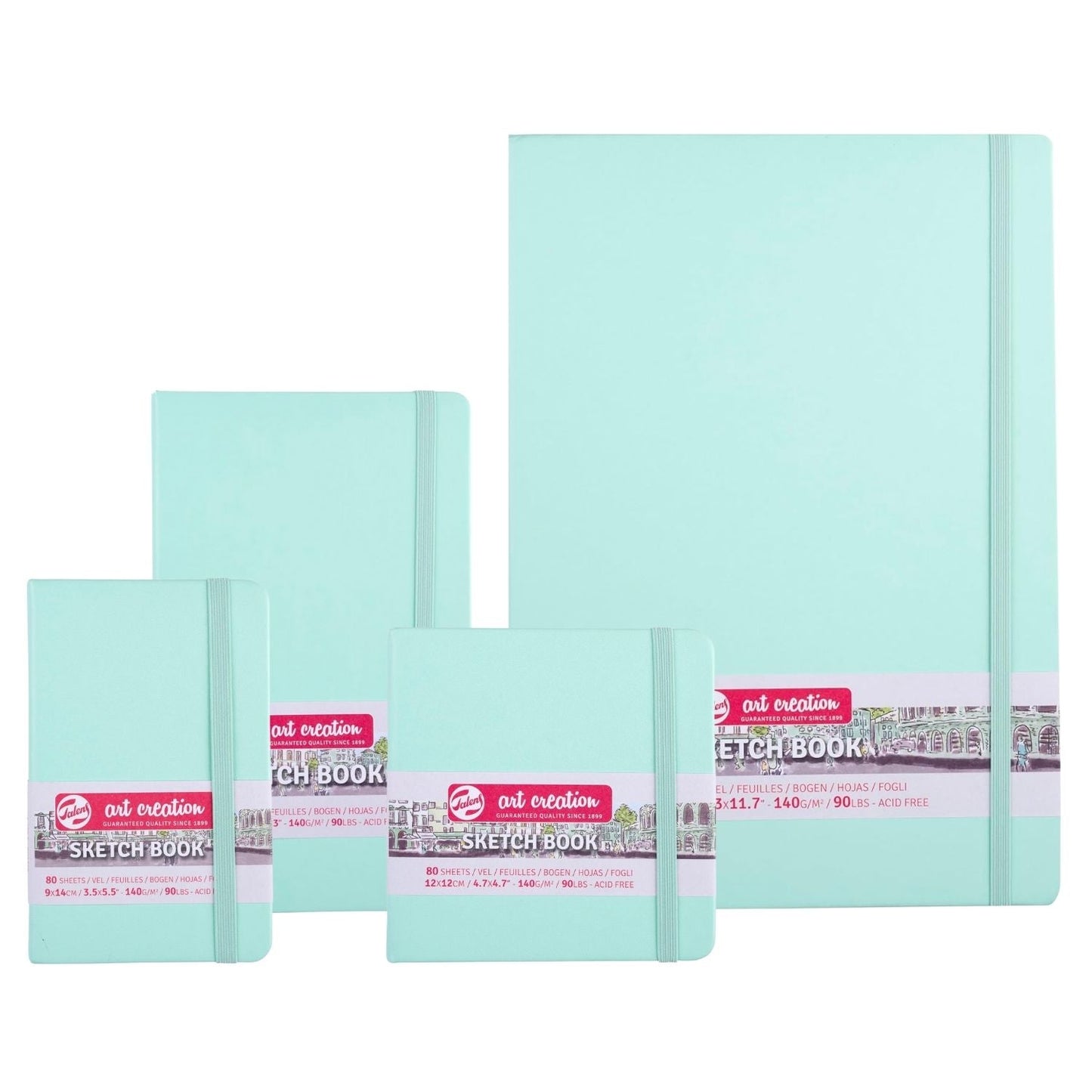 Libreta Sketchbook Art Creation Menta Fresca 80 Hojas 140 g/m2