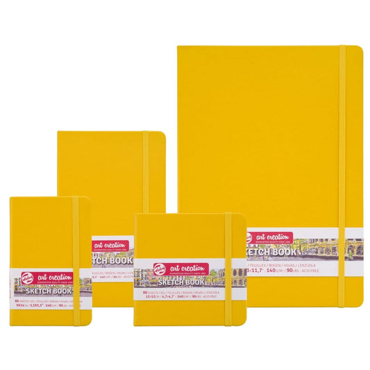 Libreta Sketchbook Art Creation Amarillo Dorado 80 Hojas 140 g/m2