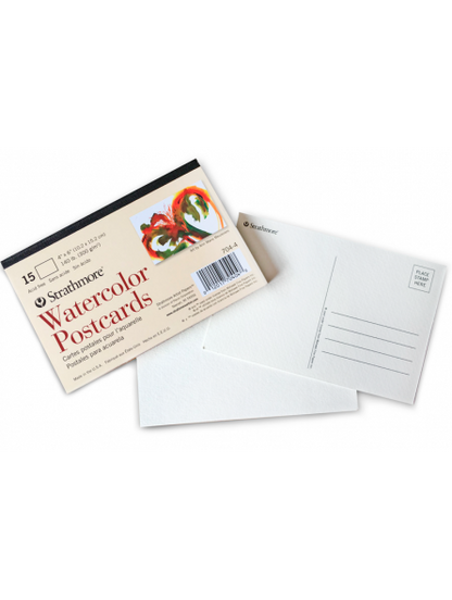 Tarjetas Postales de Acuarela Strathmore 300gr 10.2x15.2cm 15 Hojas