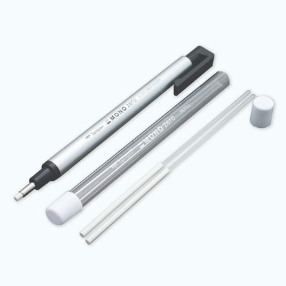 TOMBOW Goma de borrar de precisión redonda MONO Zero + repuesto