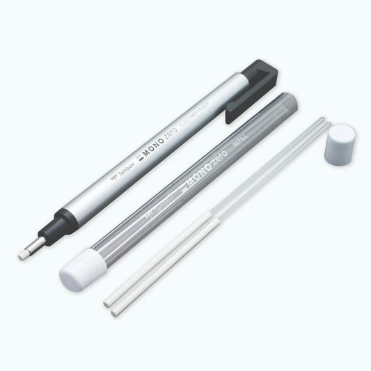 TOMBOW Goma de borrar de precisión redonda MONO Zero + repuesto