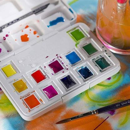 Acuarela en Pastillas Van Gogh Set 12 Colores Vibrantes